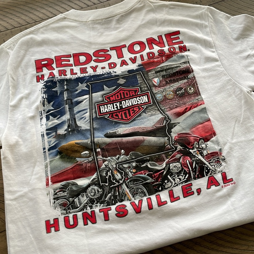 Harley-Davidson White Graphic Men's Shirt - Picture 2 of 2